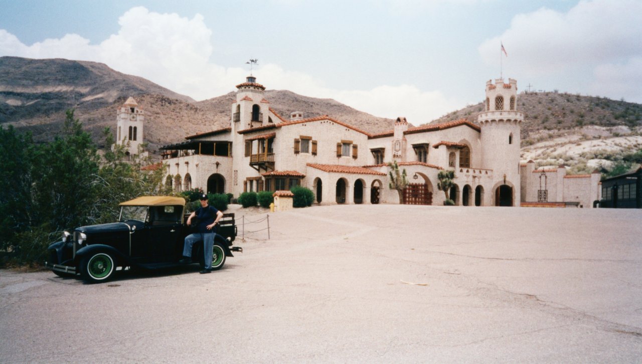 AandM in Death Valley Scottys Castle 2001